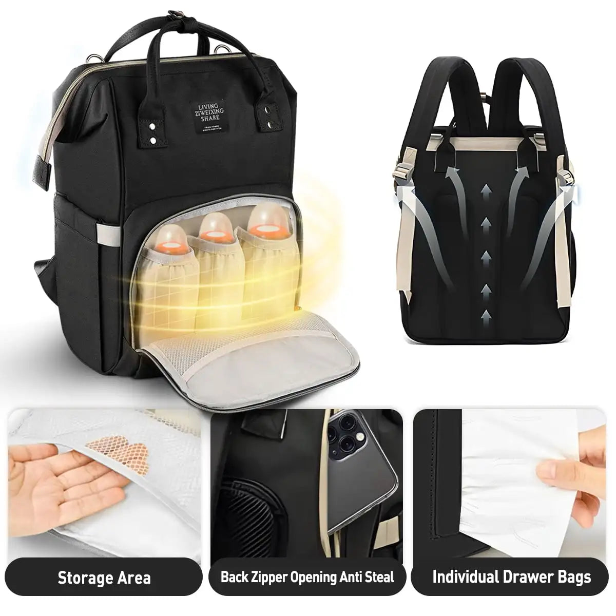 Dry Tote – Waterproof Diaper Bag