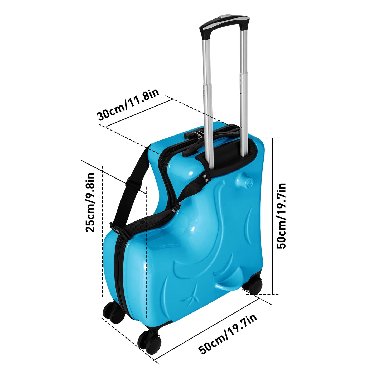 Rolli Trek 20" – Sit-Ride Trolley Suitcase