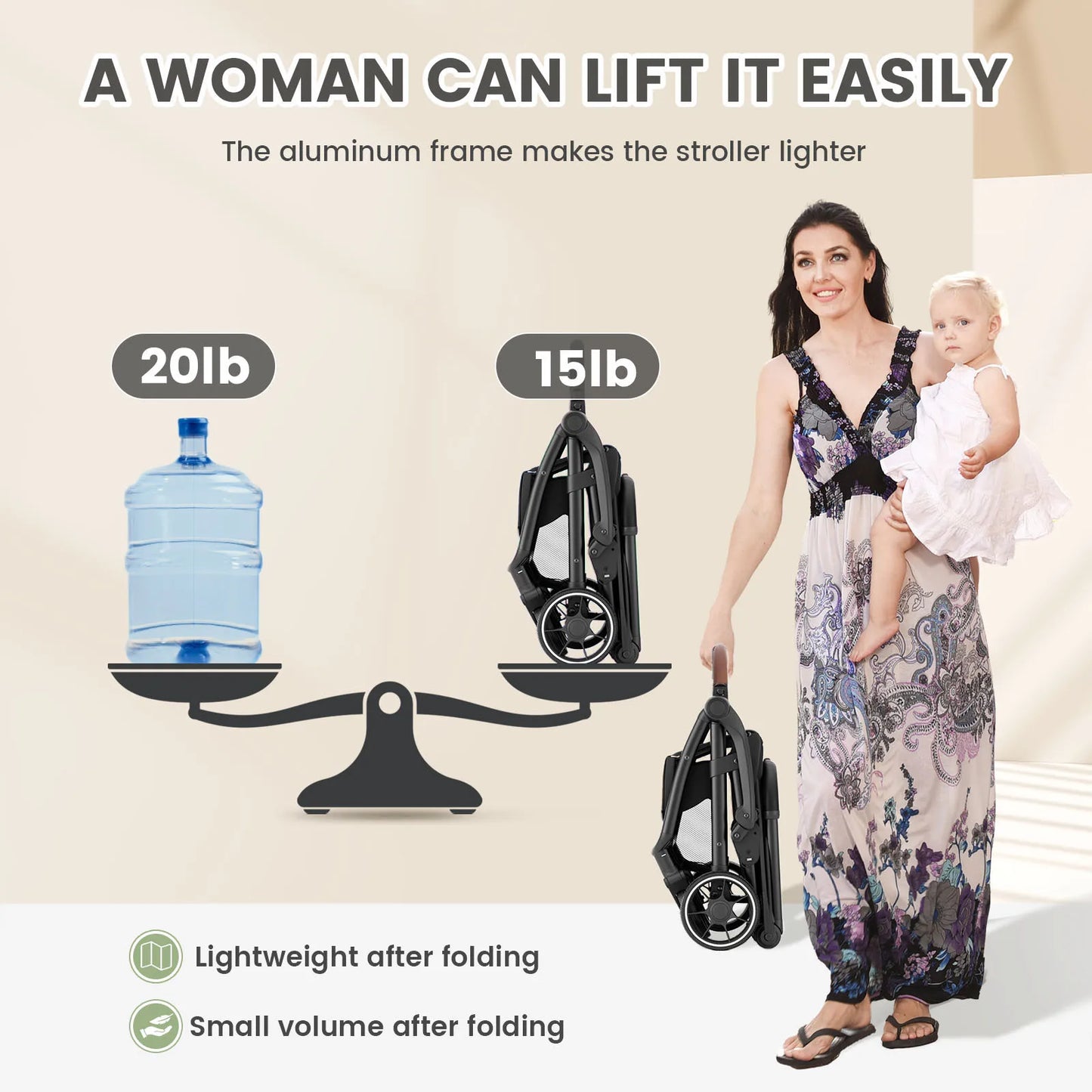 Lux Ride – Foldable Stroller Seat