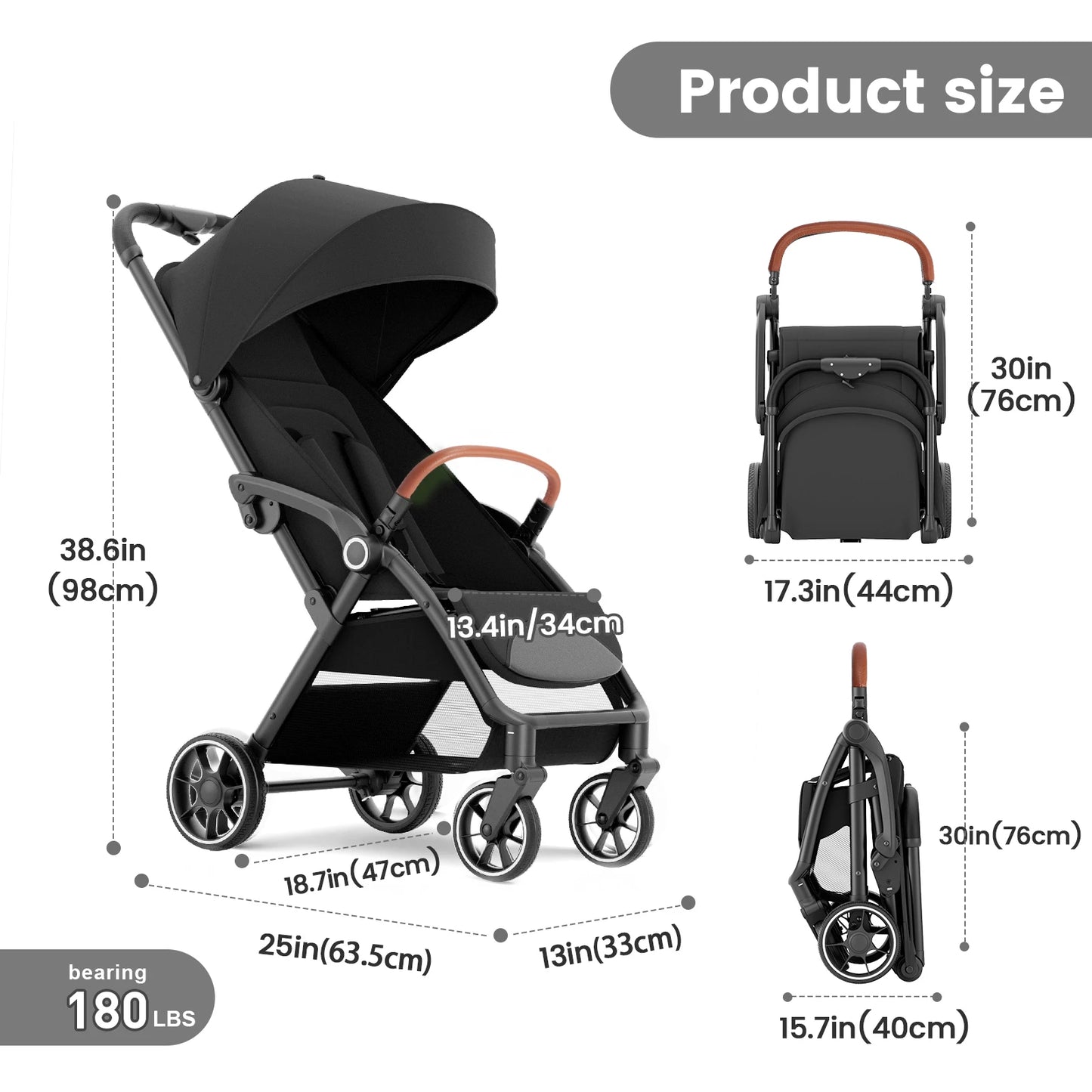 Lux Ride – Foldable Stroller Seat