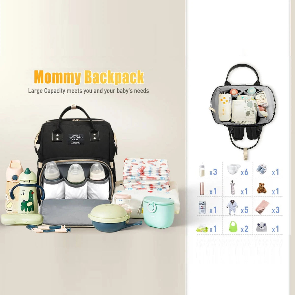 Dry Tote – Waterproof Diaper Bag