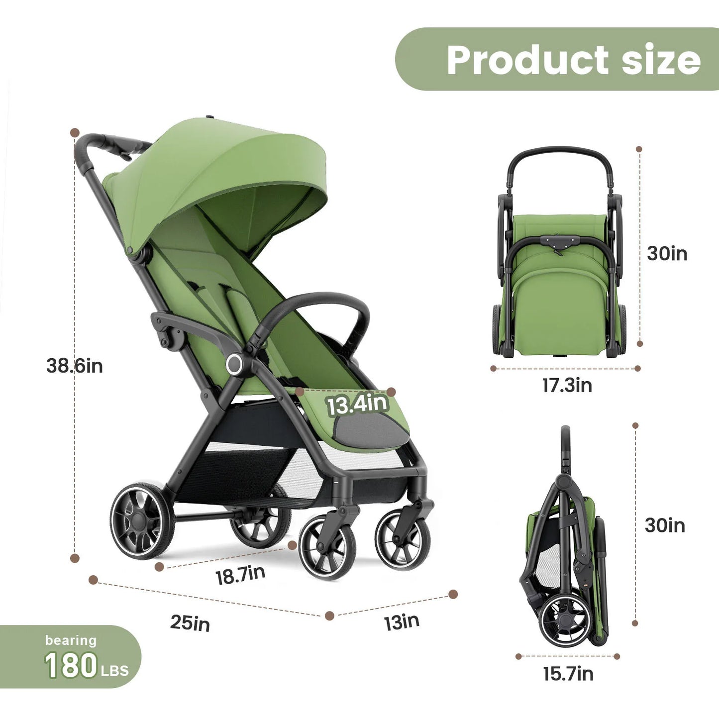 Glide 360 – Compact Travel Stroller
